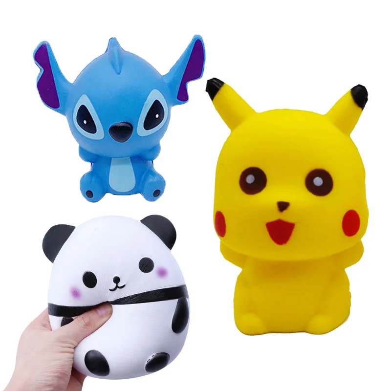 Милые сжимаемые антистрессовые медленно восстанавливающие форму животные милые