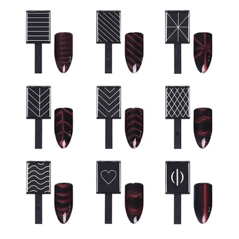 11 шт Нейл арт солнцезащитные очки &quotкошачий глаз&quot магниты светодиодный лак