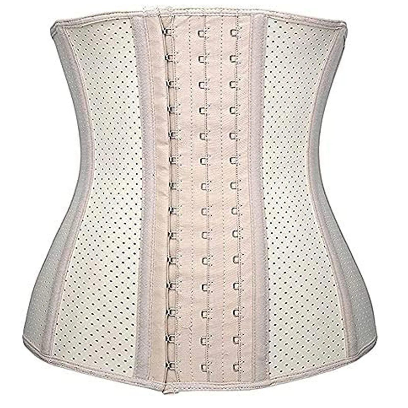

DAIGELO Beige Black Breathable Rubber Corset Ladies Shapers Women's Strapless Latex Corset Slimming Waist Cincher For Flat Belly