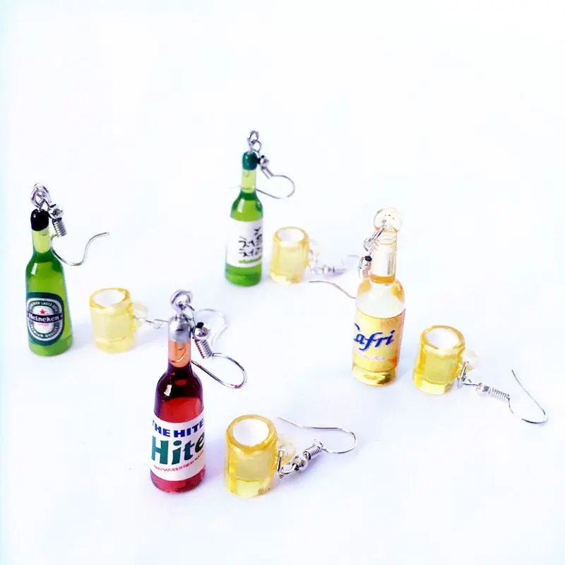 Асимметричные серьги-подвески из полимерной смолы | Украшения и аксессуары