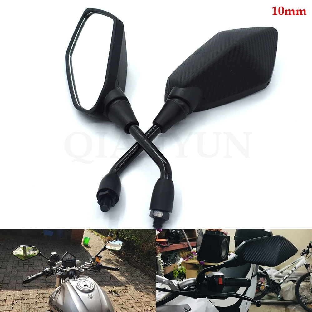 Универсальное 10 мм мотоциклетное зеркало заднего вида боковое распродажа стекло