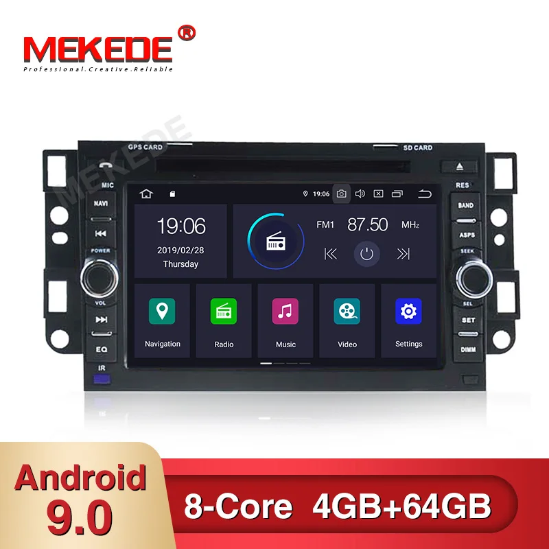 Android 9,0 4+ 64G автомобильный радиоприемник для Chevrolet AVEO/EPICA/LOVA/CAPTIVA/SPARK/OPTRA автомобильный dvd-плеер Автомобильная навигационная поддержка задней камеры
