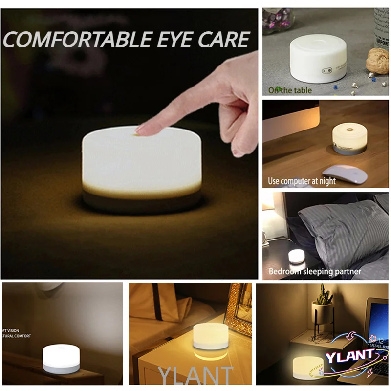

SWT Battery powered Dimmable LED Night Light Children'S Touch Kids Lights Lamp For Baby Room Bedside Bedroom Nursery Lamp