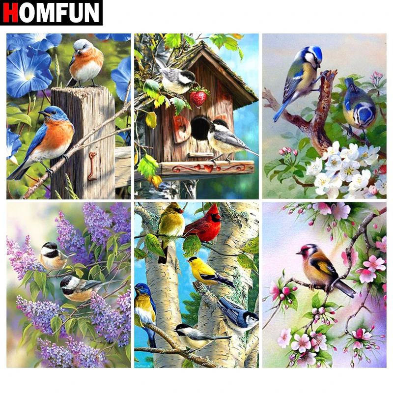 Алмазная живопись HOMFUN картина сделай сам из квадратных/круглых страз животные