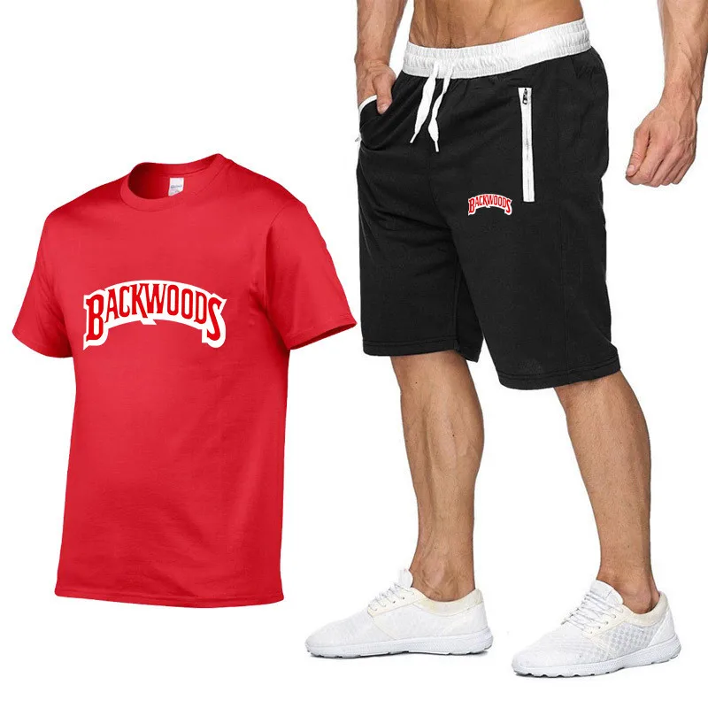 

2021 fashion men's shorts set, summer 2-piece tracksuit set, shorts and shorts set, men's casual t-shirt set, sports set