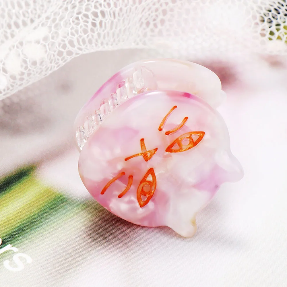 Cat Acetic Acid Hairpin Small Catch Clip Adult Bangs Hair Claw Accessories Classic Headwear Headdress |
