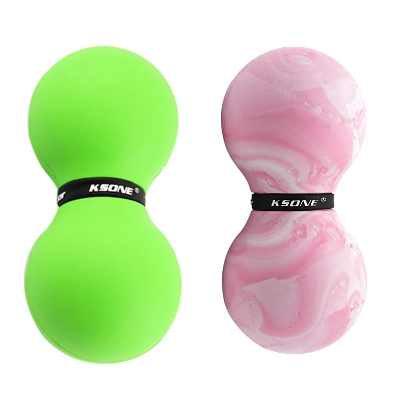 

KSONE 2Pcs Muscle Relief Massage Ball Peanut Shape Massage Ball for Muscle Pain Physical Therapy,7 & 2