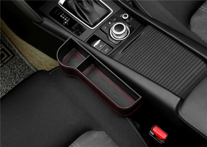 Многофункциональный слот коробка для хранения боковое автомобильное сиденье зазор коробка для хранения для карманного органайзера держатели для телефонов черный/коричневый/бежевый/красный