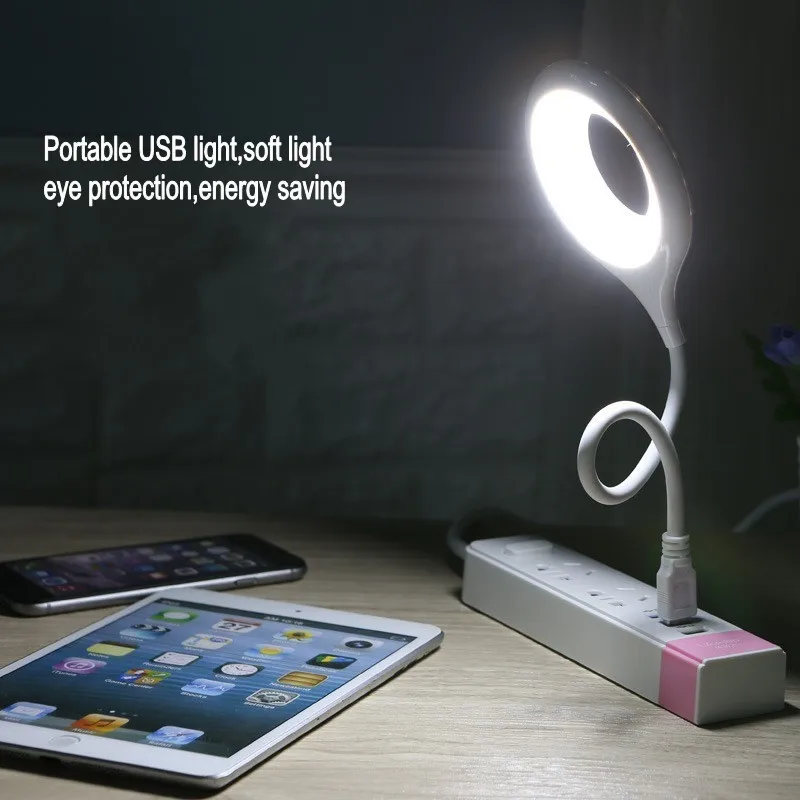 Настольная лампа светодиоды сенсорный ночник с USB настольный светсветильник