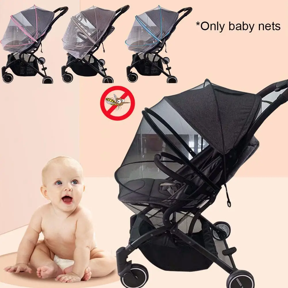 

Baby Mosquito Net Summer Baby Stroller Pushchair Mosquito Net Shield Safe Infants Mesh Accessories Stroller Insect G9U4