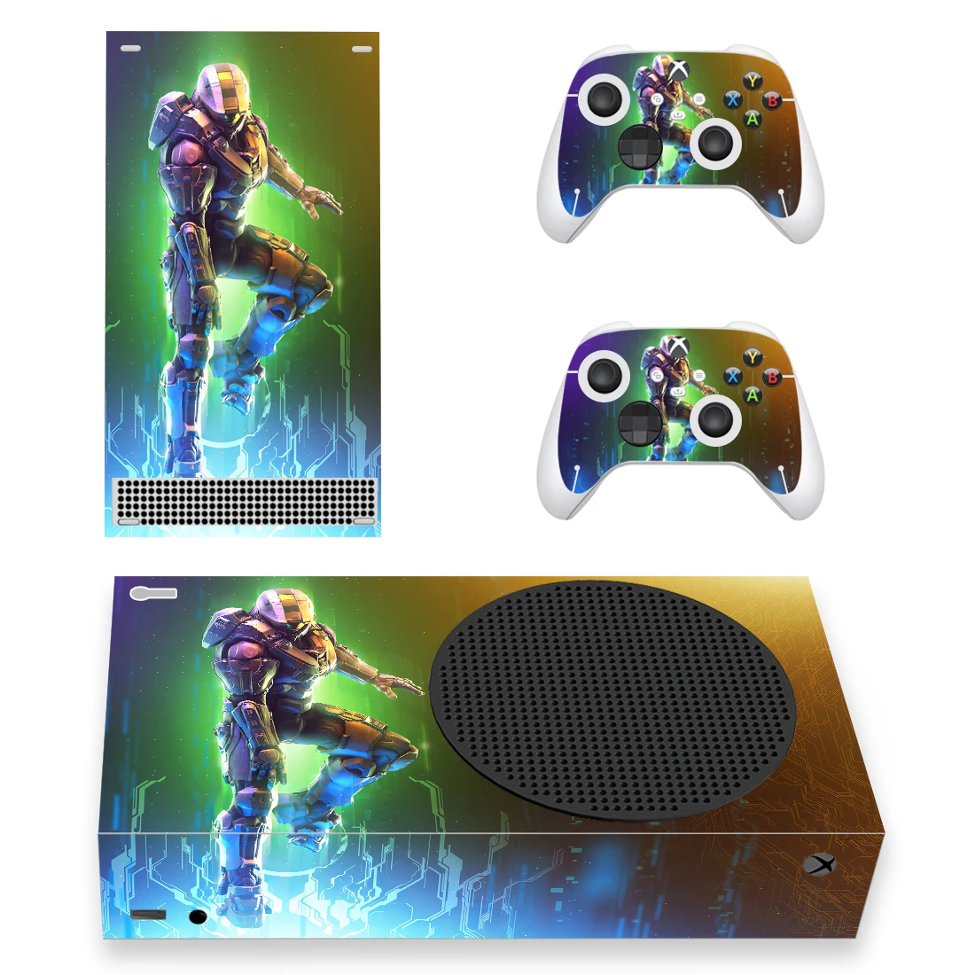 

Наклейка на заказ, Обложка для консоли Xbox серии S и 2 контроллера серии Xbox, тонкая виниловая наклейка