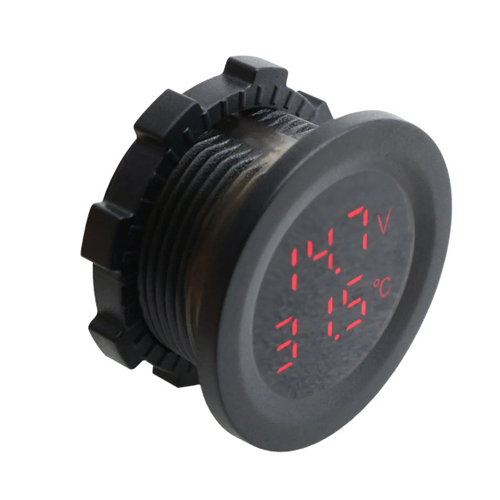 Цифровой вольтметр для автомобильного аккумулятора измеритель температуры