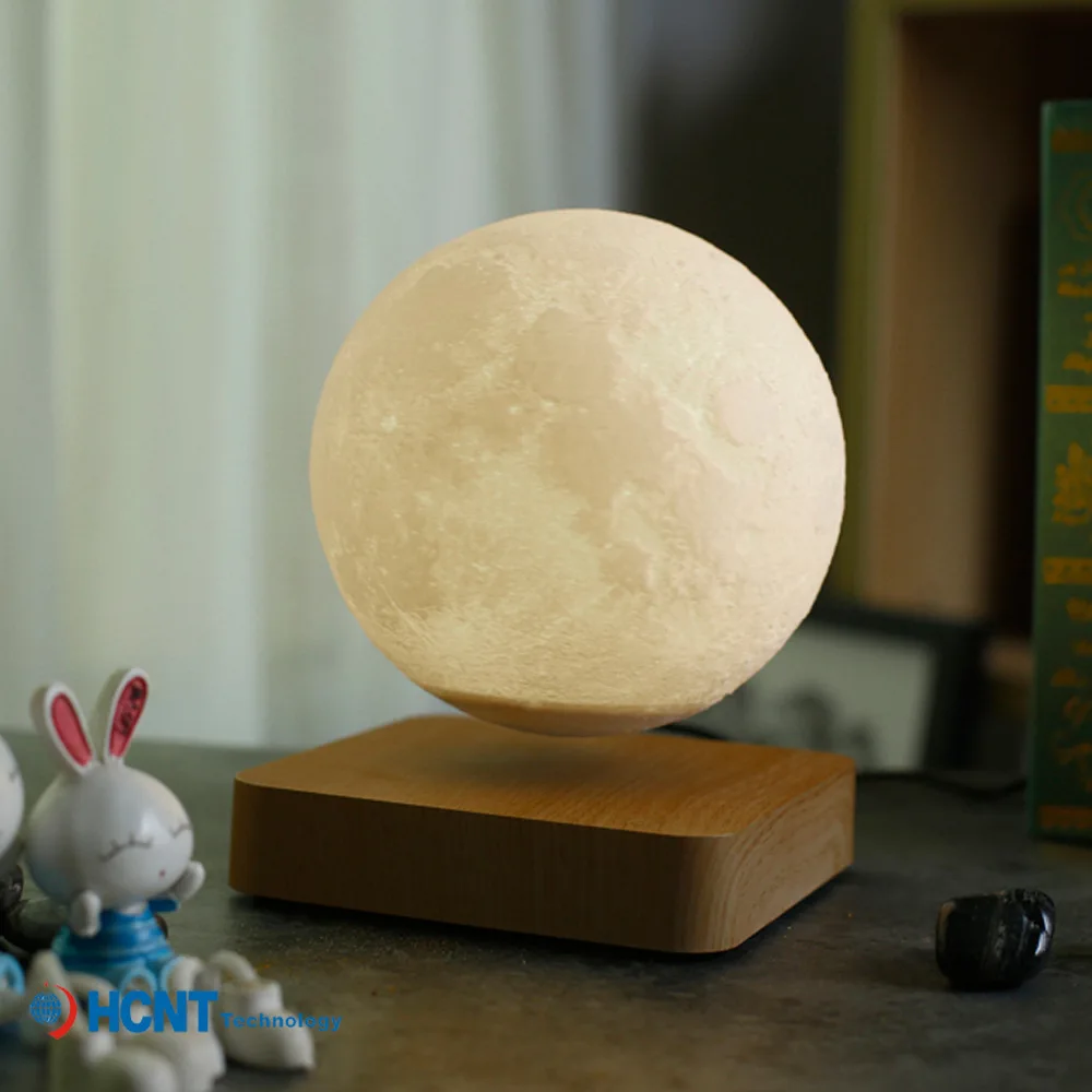 3D Suspension Moon Lamp Colorful Change USB Rechargeable Moon Ligh LED Night Light Bedroom Decoration Birthday Gift