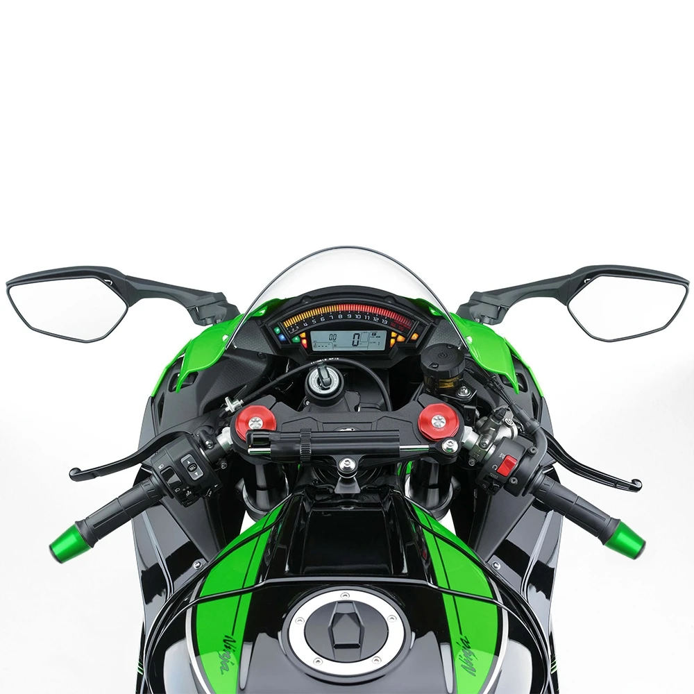 Для KAWASAKI ZX-6R ZX6R Performance 2019 2020 2021 Ручки Руля Мотоцикла Торцевая ручка Крышка