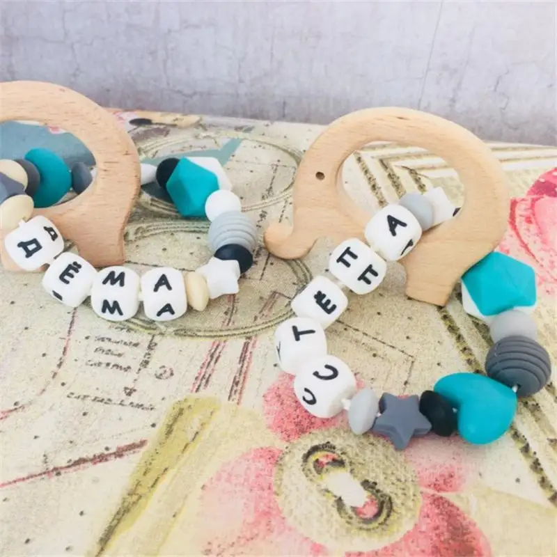Chenkai 100PCS 17MM Hexagon Silicone Beads Teething Baby Soothing Teethings DIY Toy Baby shower Gift Necklace Pacifier Chain