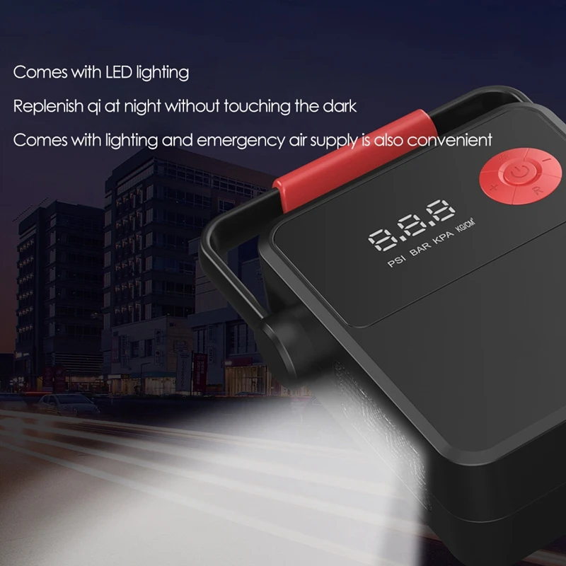 

Electric Inflator Pump Bike Tire Pressure Detection Digital Electric Air Pump Smart Portable for Motorcycle Car 12V