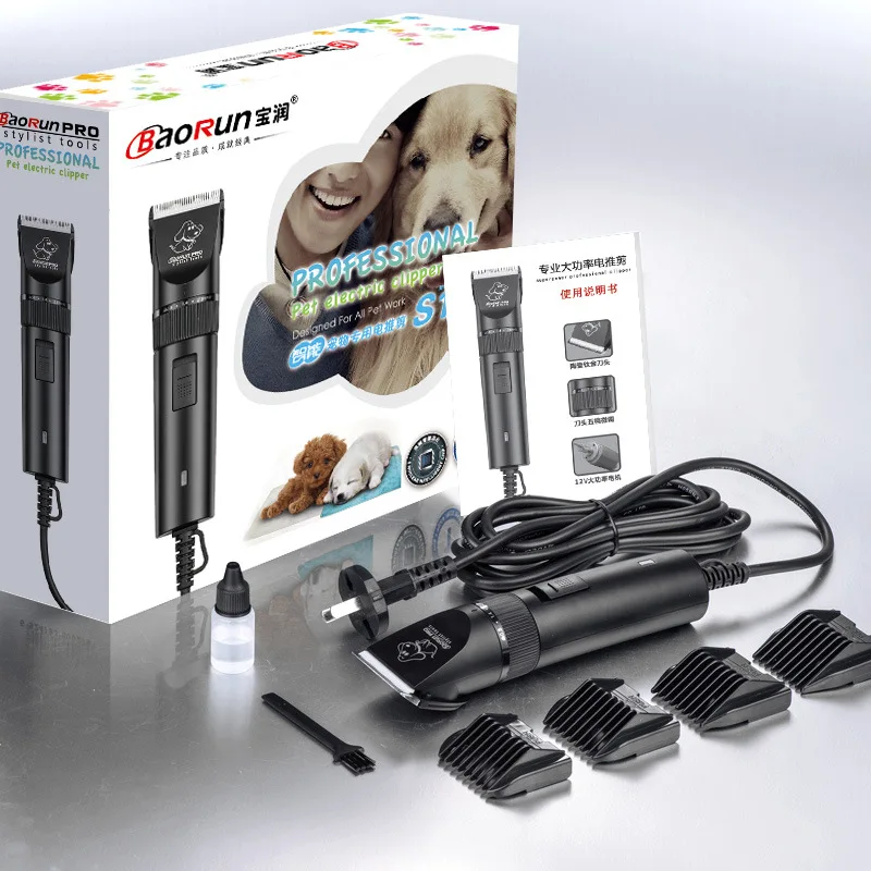 

Baorun S1 High Power Dog Hair Cutter Professional Electric Pet Cat Clipper Grooming Trimmer Pets Haircut Shaver Mower For Animal