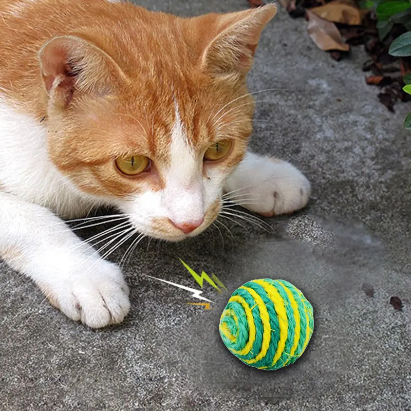 Кошка котенок игрушка роликовый сизаль Когтеточка Смешные для кошек и котят