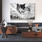 Картина на холсте волк на холсте с животным принтом Висячие фотографии для дома гостиной спальни настенный Декор постер и печать домашний декор