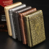 vintage cigarette case container for 14 cigarettes peaky blinders shelby same style pocket cigarette box smoking accessories