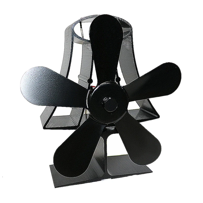 

Thermal Power Fireplace Fan Heat Powered Wood Stove Fan for Wood/Log Burner /Fireplace Eco Friendly Five-Leaf Fans