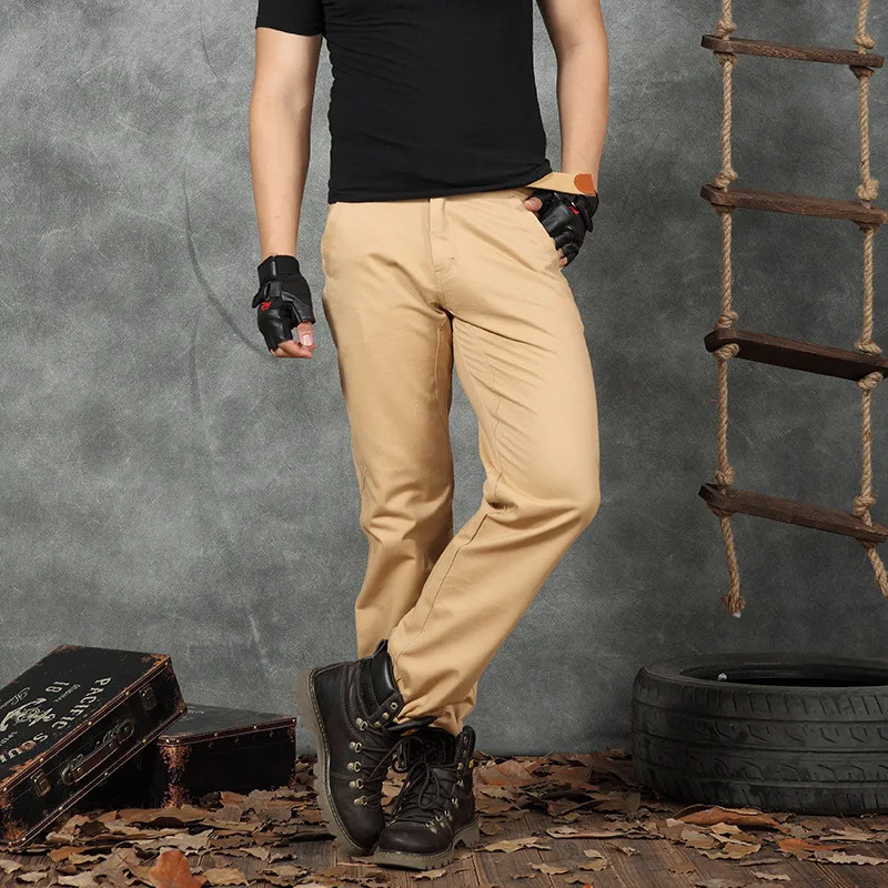 

MRMT 2021 Brand Spring and Summer Men's Trousers Casual Pants Loose Overalls Pants for Male Cotton Straight Trouser