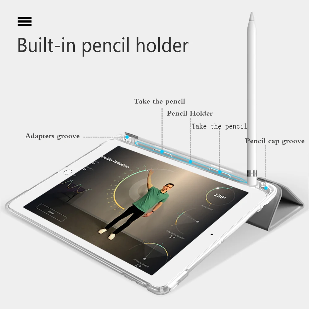 Чехол-держатель для стилуса iPad Air 4 2020 Pro 11 2021 12 9 10 5 Funda 2 8 7 Mini 6 Smart Capa | Компьютеры и