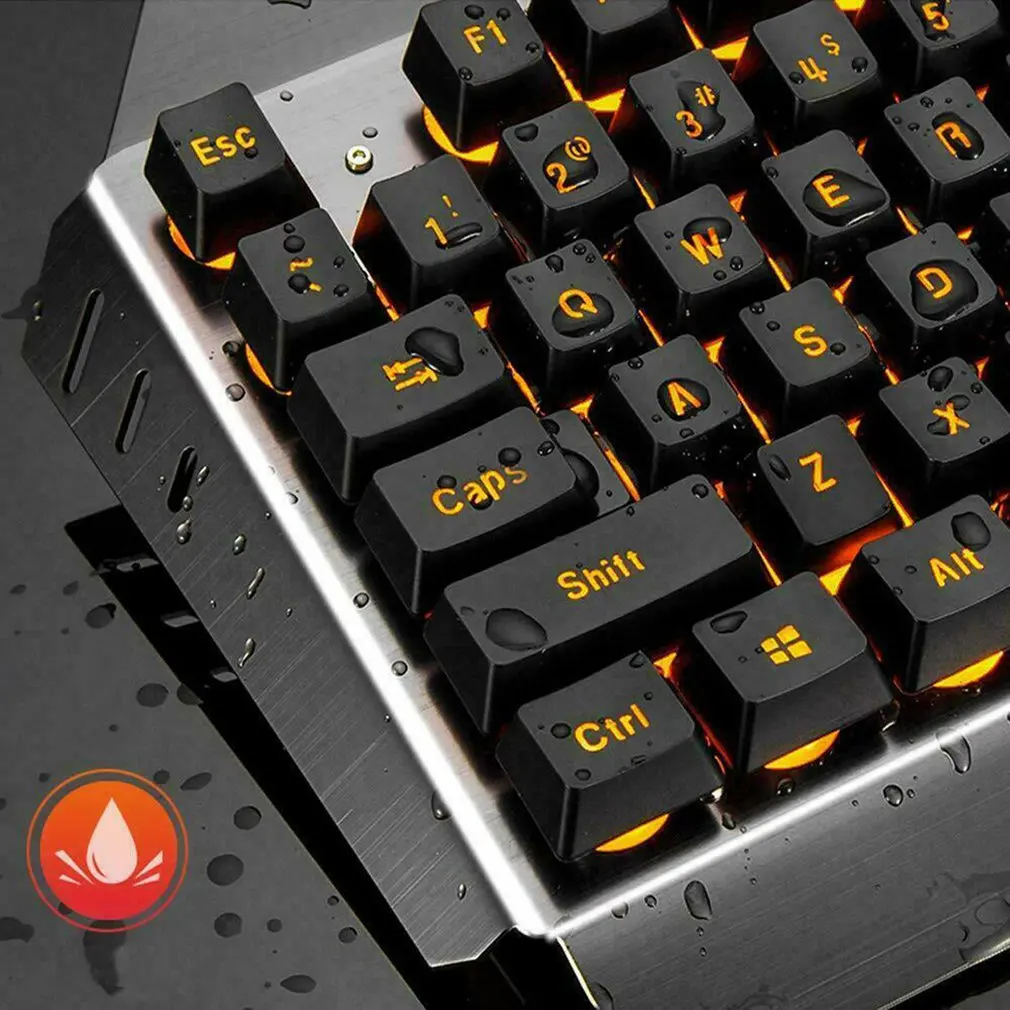 K670 Беспроводная перезаряжаемая игровая клавиатура+ мышь, набор, светодиодный, с подсветкой, механический, на ощупь, USB клавиатуры, комбинированные мыши