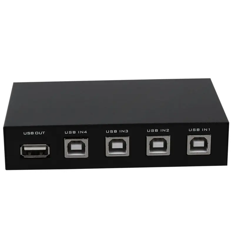 Новейший мини 4 порта USB принтер сканер общий обмен переключатель разветвитель