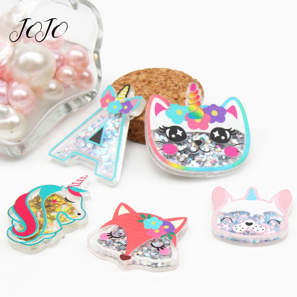 JOJO BOWS 2 шт. планарные акриловые аксессуары с зыбучим песком для рукоделия