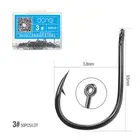 50 шт., тропический рыболовный крючок из высокоуглеродистой стали