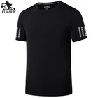 Мужская футболка 6XL 7XL 8XL новое летнее шелковое с коротким рукавом мужская стрейч фитнес-футболки мужские повседневные быстросохнущие футболки с аппликацией в виде 9113