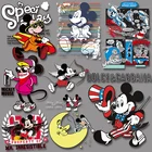 Виниловая наклейка для одежды с изображением Микки из мультфильма волшебник