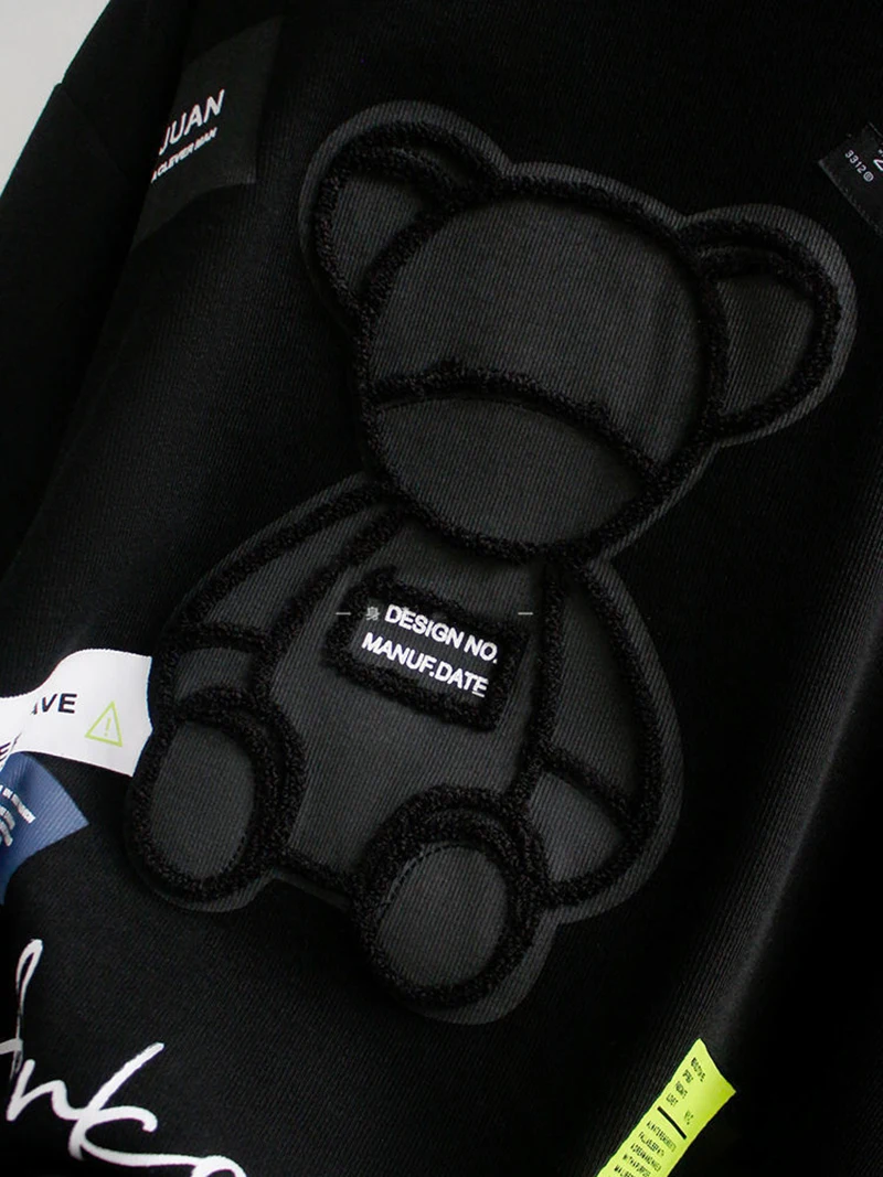 

2021 spring and autumn sweatshirt women new loose letters cartoon large size pullover streetwear harajuku bf pullover coat
