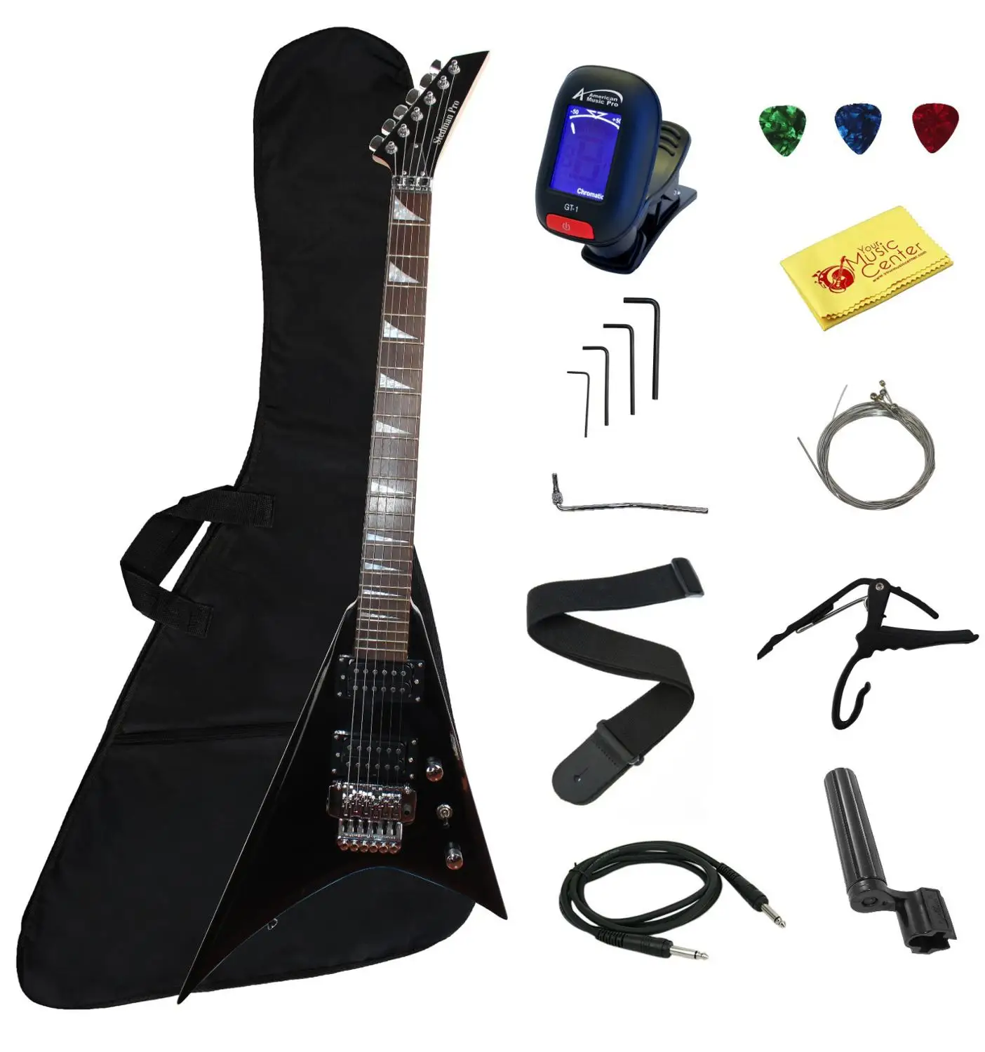 

Dovetail Electric Guitar 6-string Rosewood Fingerboard Concert Rock Shaped Electric Guitarra Black Free Accessories AGT241