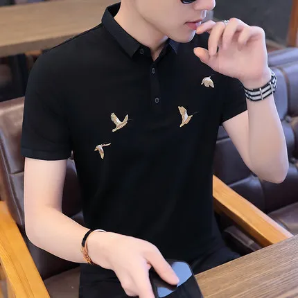 

Summer men's business casual short sleeve t-shirt 5196