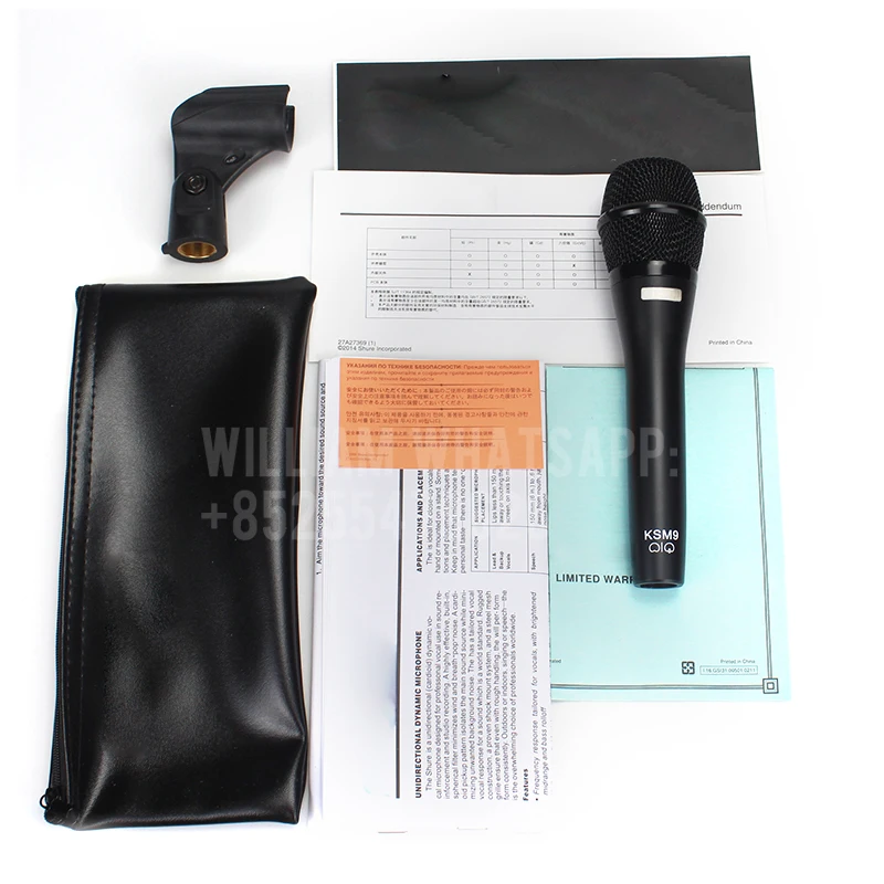 Суперкардиоидный конденсаторный микрофон для микрофона shure качество 5A 1:1 KSM9 KSM9HS