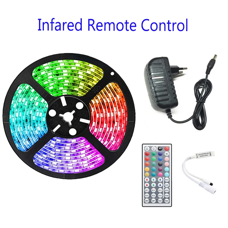 Светодиодная светильник лента с Wi-Fi контроллером 12 В гибкая SMD 5050 5-20 м