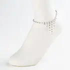 Модные Простые Изысканные Хрустальные женские ножные браслеты романтические Стразы ЛЮБОВЬ ножной браслет темперамент модные ювелирные изделия для ног