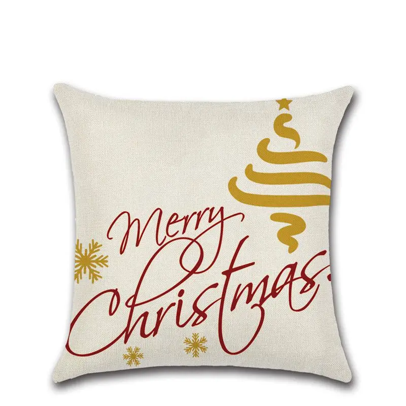 Christmas Decorative Cushion Cover Decoration Pillow Pillowcase For Sofa Home New Year cushion cover | Дом и сад