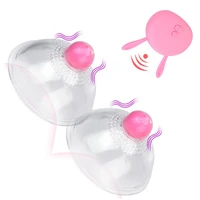 usb charg wireless remote control breast enlarge massager nipple vibrator clit stimulator sex toy for women sucking breast pump