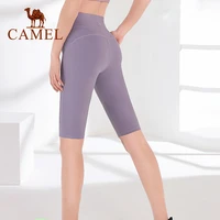 camel outdoor sports pants womens spring and summer casual five point pants running outside fitness pants exercise shorts