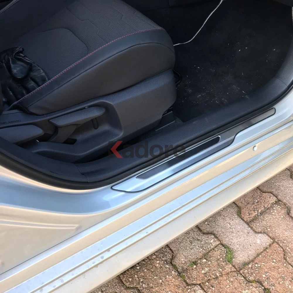 Для Toyota Corolla хэтчбек из нержавеющей стали новые накладки на пороги, накладки на пороги, автомобильные накладки на пороги