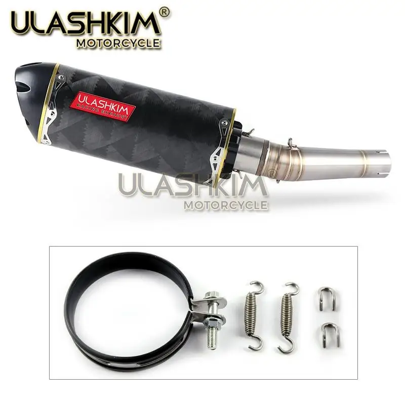 Глушитель выхлопной трубы мотоцикла с полной системой среднего соединения для