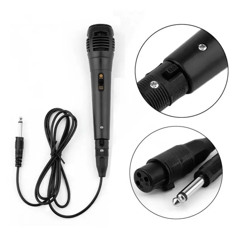

Universal 1.5M Cable Professional Wired Microphone Handheld Unidirectional Wired Dynamic Microphone Noise Isolation Audio