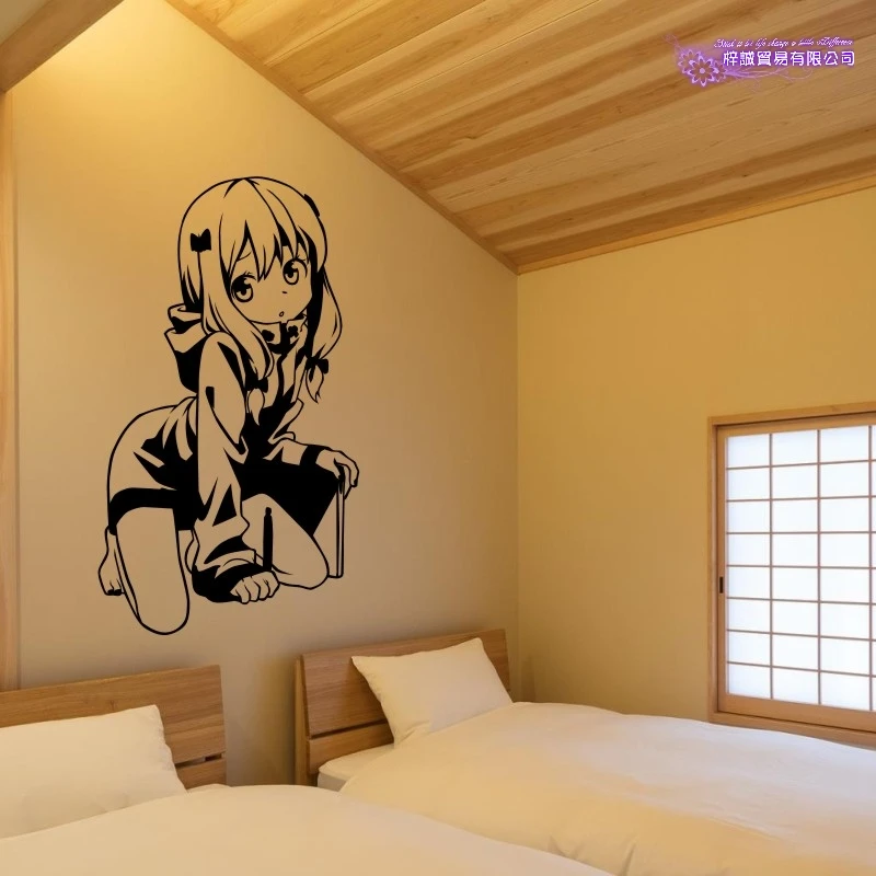 Eromanga Sensei Наклейка на стену TIzumi Sagiri Виниловые наклейки Декор дома Украшение Аниме