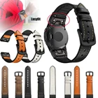 Кожаный ремешок для часов Forerunner 935945, для Garmin Fenix 6 ProSapphire 5 6 5X 6X 33HR 5 Plus, 26 мм, 22 мм