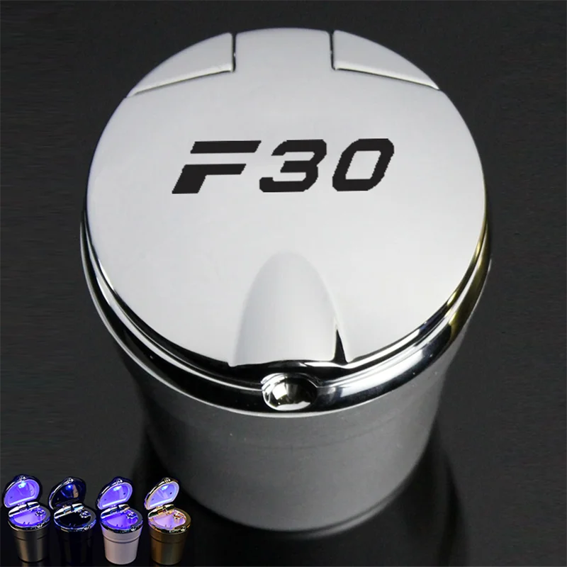 

Car Ashtray With Led Lights With Cover Creative Personality Covered Car multi-function Car Supplies For BMW F30 F series 2018 19