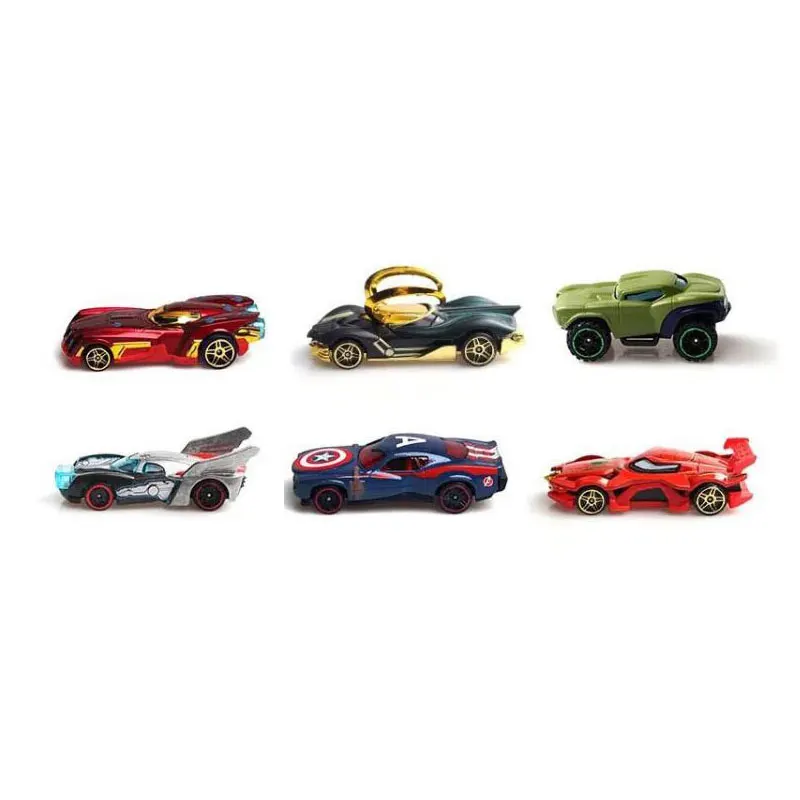 Оригинальный набор колесиков Мстители властительный Халк Человек паук 1:64 сплав автомобиль литой под