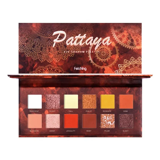 12 цветов нюдовые блестящие тени для век Матовая Мерцающая палитра стойкая